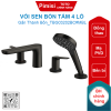 Vòi sen bồn tắm TOTO TBG03202BC#MBL 4 lỗ gắn thành bồn màu đen mờ