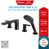 Vòi sen bồn tắm TOTO TBG04202BC#MBL gắn thành bồn 4 lỗ màu đen mờ