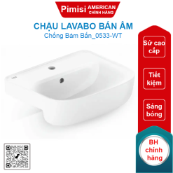 Chậu lavabo American Standard 0533-WT (0533WT) bán âm