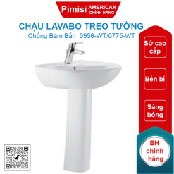 Chậu lavabo American Standard 0956-WT/0775-WT Activa treo tường