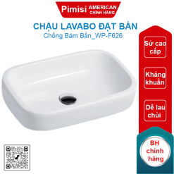 Chậu lavabo American Standard WP-F626 (WPF626) IDS Clear đặt bàn