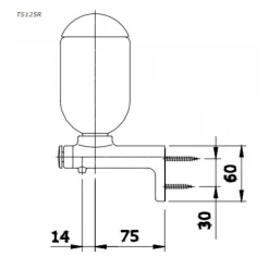 Alternative view of Hộp xà phòng TOTO TS125RV gắn tường