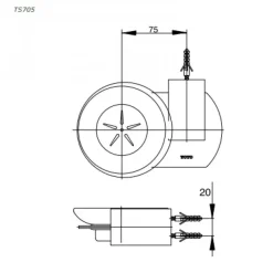 Alternative view of Giá đựng xà bông TOTO TS705