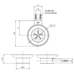 Alternative view of Giá đựng xà bông TOTO YAS201V