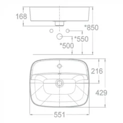 Alternative view of Chậu lavabo American Standard WP-0618 (WP0618) Signature đặt bàn