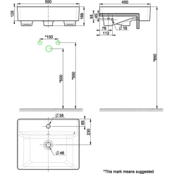 Alternative view of Chậu lavabo American Standard WP-F419 (WPF419) Acacia E đặt bàn