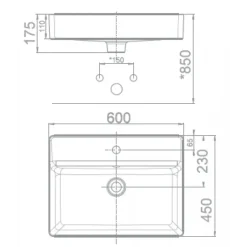 Alternative view of Chậu lavabo American Standard WP-F420 (WPF420) Acacia E Supasleek đặt bàn
