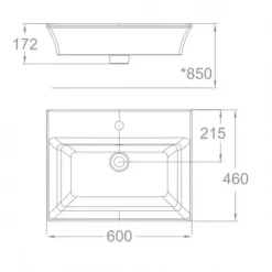 Alternative view of Chậu lavabo American Standard WP-F525 (WPF525) Kastello đặt bàn