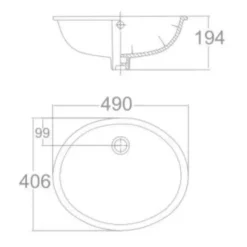 Alternative view of Chậu lavabo American Standard VF-0496 (VF0496) Ovalyn âm bàn
