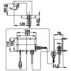 Alternative view of Vòi lavabo cảm ứng COTTO CT4901AC lạnh dùng điện