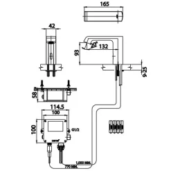 Alternative view of Vòi lavabo cảm ứng Cotto CT4901DC lạnh dùng pin