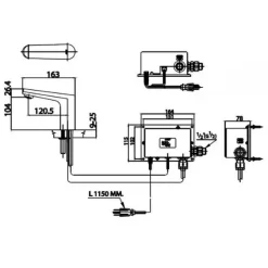Alternative view of Vòi lavabo cảm ứng Cotto CT4902DC PIN
