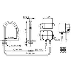 Alternative view of Vòi lavabo cảm ứng Cotto CT4907DC lạnh dùng pin