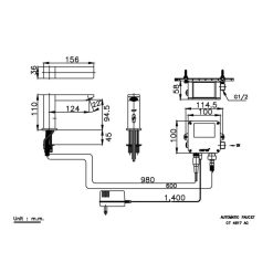 Alternative view of Vòi lavabo cảm ứng COTTO CT4917AC lạnh dùng điện