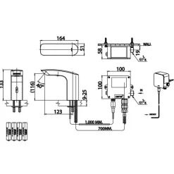 Alternative view of Vòi lavabo cảm ứng Cotto CT537NXDC lạnh dùng pin