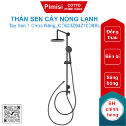 Thân sen cây COTTO CT623Z94Z10D#BL nóng lạnh màu đen
