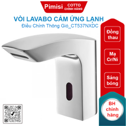 Vòi lavabo cảm ứng Cotto CT537NXDC lạnh dùng pin