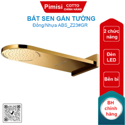 Bát sen gắn tường Cotto Z23#GR đèn Led màu vàng