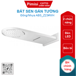Bát sen gắn tường Cotto Z23#WH đèn Led 2 chức năng màu trắng