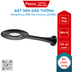 Bát sen gắn tường Cotto Z24#BL đèn Led màu đen