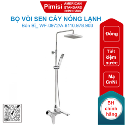 Bộ vòi sen cây American Standard WF-0972/A-6110.978.903 (D20S) nóng lạnh (TL)