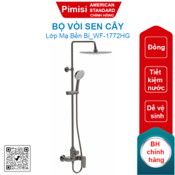 Bộ vòi sen cây American Standard WF-1772HG Signature màu xám đen
