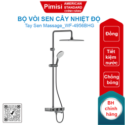 Bộ vòi sen cây American Standard WF-4956BHG (WF4956BHG) nhiệt độ màu ghi