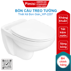 Bồn cầu American Standard WP-2207 (WP2207) treo tường nắp WP-C218