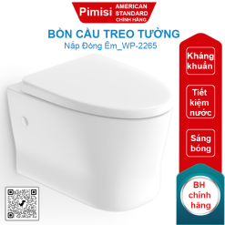 Bồn cầu American Standard WP-2265 (WP2265) treo tường nắp êm Loven