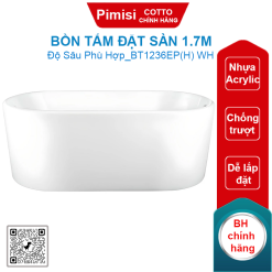 Bồn tắm Cotto BT1236EP(H) WH đặt sàn 1.7M