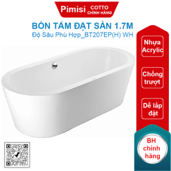 Bồn tắm Cotto BT207EP(H) WH đặt sàn 1.7M