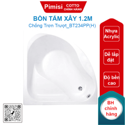 Bồn tắm xây Cotto BT234PP(H) 1.2M