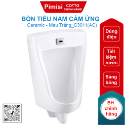 Bồn tiểu nam Cotto C3011(AC) cảm ứng dùng điện
