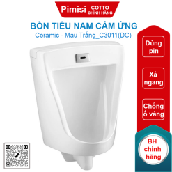 Bồn tiểu nam Cotto C3011(DC) cảm ứng dùng Pin