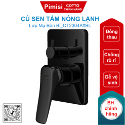 Củ sen tắm Cotto CT2304A#BL nóng lạnh âm tường màu đen