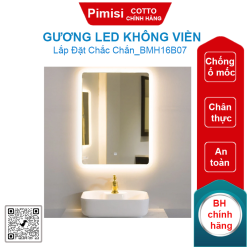 Gương soi Cotto BMH16B07 ĐỨNG Led không viền