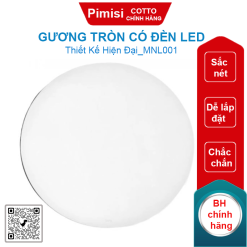 Gương soi Cotto MNL001 trơn có đèn led