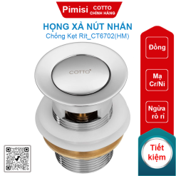 Họng xả Cotto CT6702(HM) nút nhấn