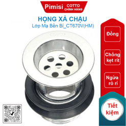 Họng xả Cotto CT670V(HM) chậu