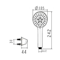 Alternative view of Tay sen tắm American Standard WF-B211H (WFB211H) Codie