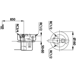 Alternative view of Củ sen tắm Cotto CT3005AEV Lever Handle nóng lạnh