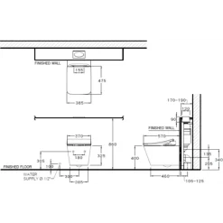 Alternative view of Bồn tiểu nam Cotto C31207BI Hercule đặt sàn