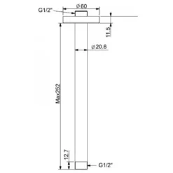 Alternative view of Thanh nối đầu sen American Standard FFAS9908