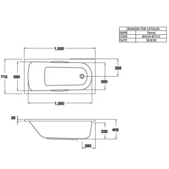 Alternative view of Bồn tắm xây Cotto BH225PP(H) WH 1.5M có tay vịn
