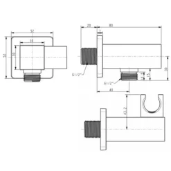 Alternative view of Gác sen American Standard FFAS9143 EasySET vuông