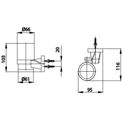Alternative view of Kệ ly Cotto CT0067#GR(HM)