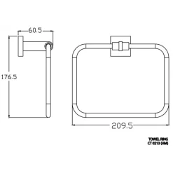 Alternative view of Vòng treo khăn Cotto CT0213(HM)