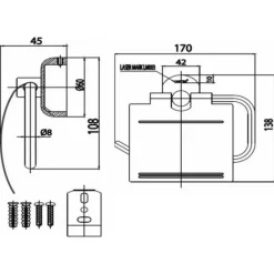 Alternative view of Móc giấy vệ sinh Cotto CT0125(HM)