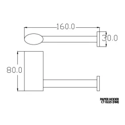 Alternative view of Móc giấy vệ sinh Cotto CT0225(HM)
