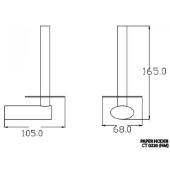 Alternative view of Móc giấy vệ sinh Cotto CT0226(HM)
